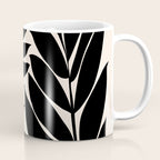 Black Seagrass Shapes Drawing Coffee Mug Gallery Image 1