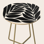 Black Seagrass Shapes Drawing Side Table Gallery Image 2