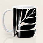 Black Seagrass Shapes Drawing Coffee Mug Gallery Image 3