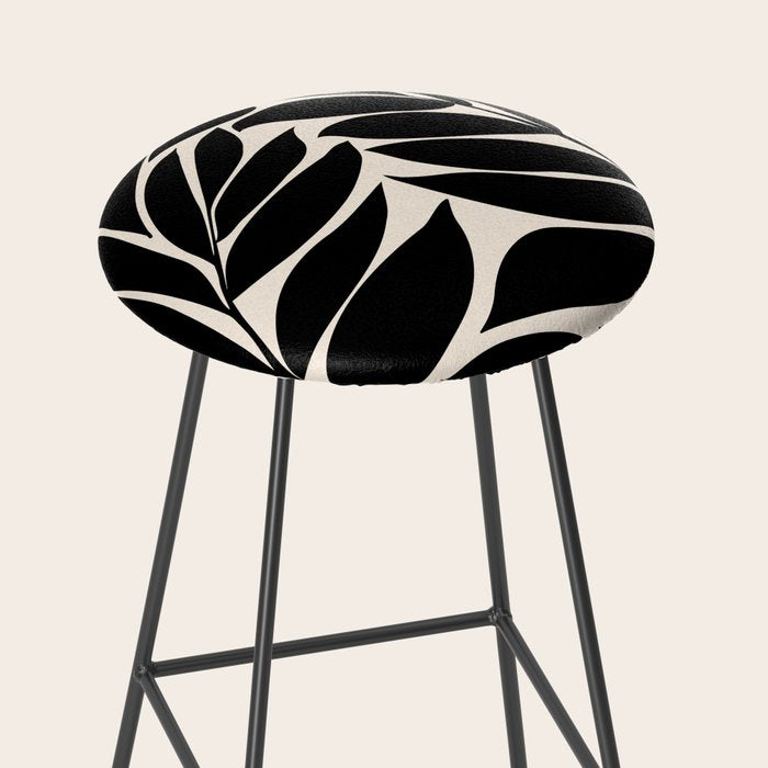 Black Seagrass Shapes Drawing Stool Gallery Image 2
