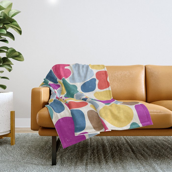 Bright stones Throw Blanket Gallery Image 1
