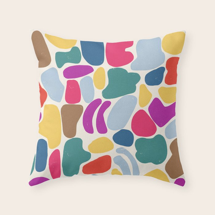 Bright stones Throw Pillow Gallery Image 6