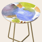 Spring Equinox x colorful happy watercolor abstract painting Side Table Gallery Image 2
