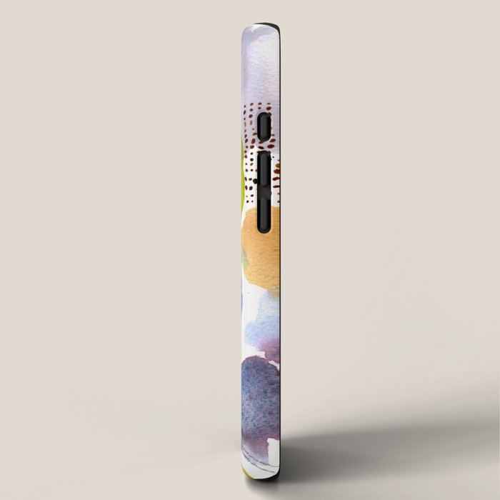 Spring Equinox x colorful happy watercolor abstract painting iPhone Case Gallery Image 2