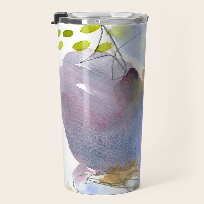 Spring Equinox x colorful happy watercolor abstract painting Travel Mug Gallery Image 3