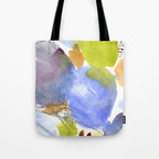 Spring Equinox x colorful happy watercolor abstract painting Tote Bag Gallery Image 1
