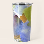 Spring Equinox x colorful happy watercolor abstract painting Travel Mug Gallery Image 1