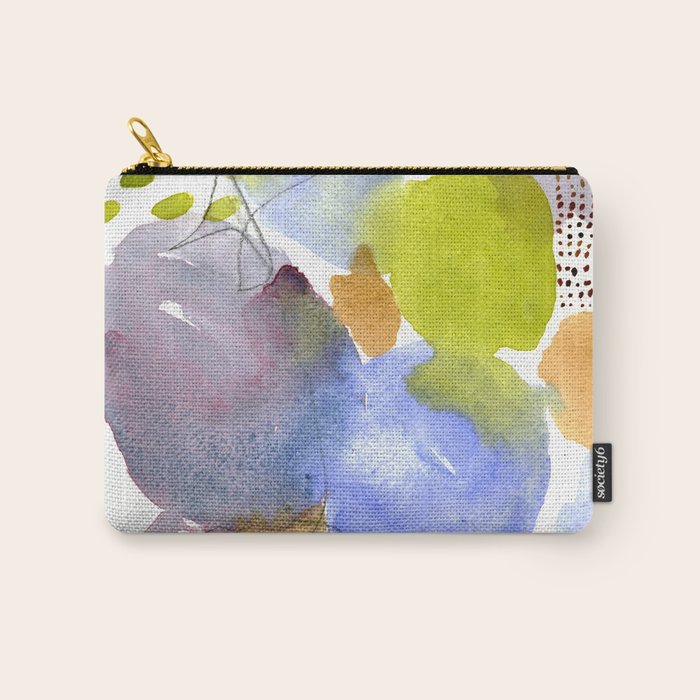 Spring Equinox x colorful happy watercolor abstract painting Carry All Pouch Gallery Image 1