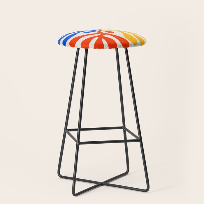 Nature Leaf Cutouts II: Day Edition | Mid-Century Henri Matisse Series Stool Gallery Image 1