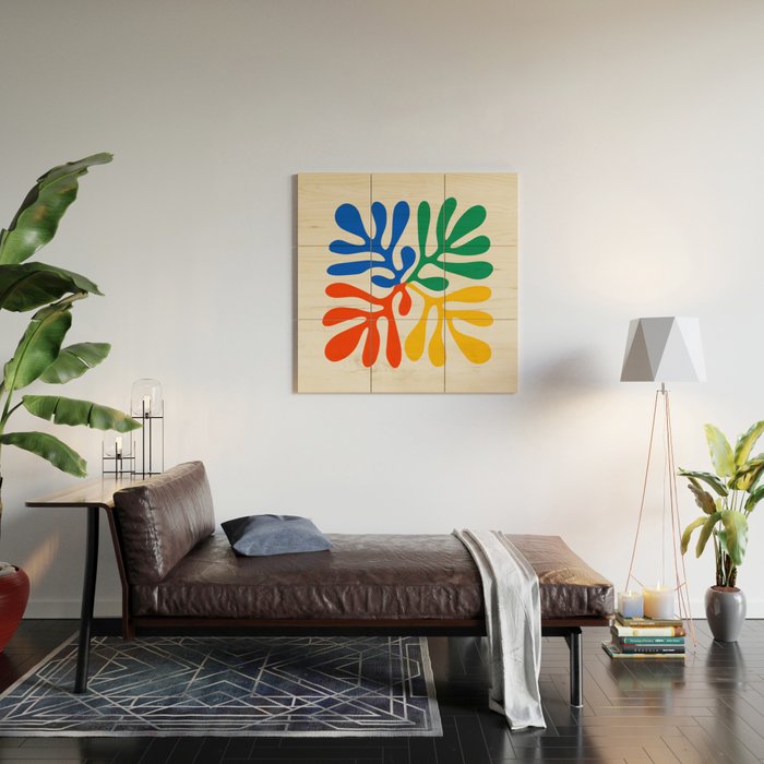 Nature Leaf Cutouts II: Day Edition | Mid-Century Henri Matisse Series Wood Wall Art Gallery Image 2