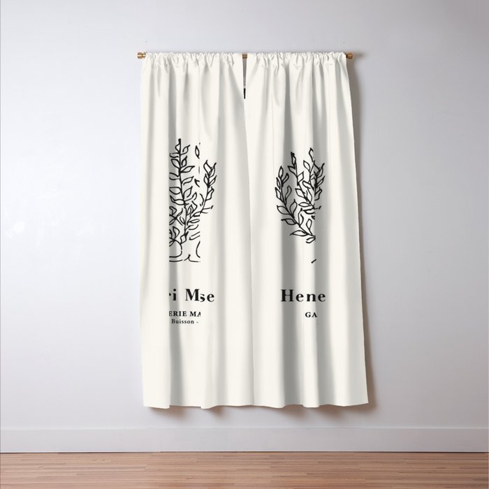 Henri Matisse 'Tree of Life' Abstract Line Art Window Curtain Gallery Image 3