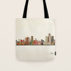 detroit skyline Tote Bag Gallery Image 1