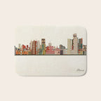 detroit skyline Bath Mat Gallery Image 1
