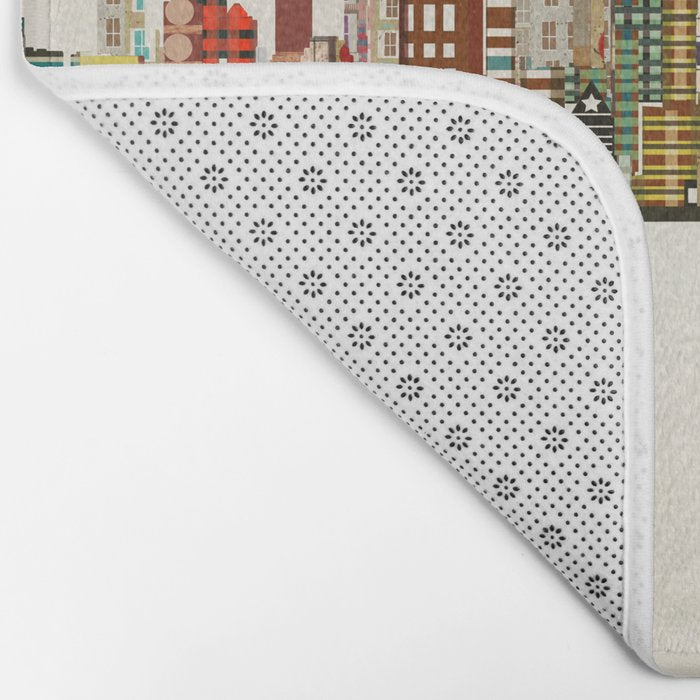 detroit skyline Bath Mat Gallery Image 2