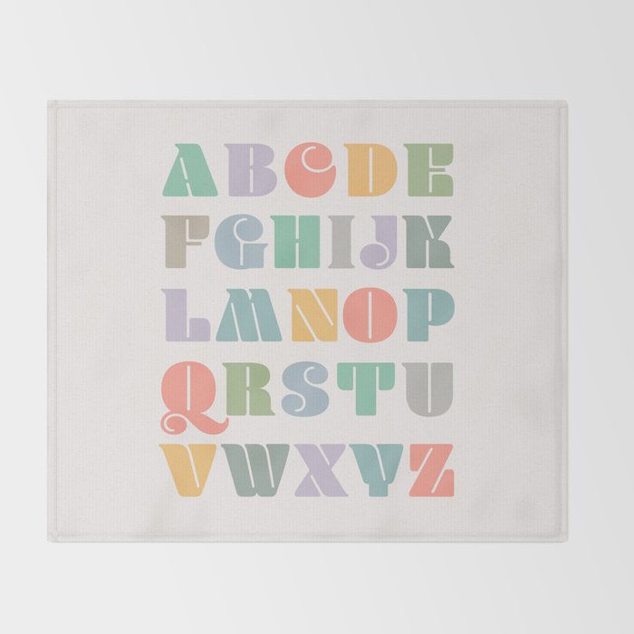 ABCs - Alphabet Throw Blanket Gallery Image 2