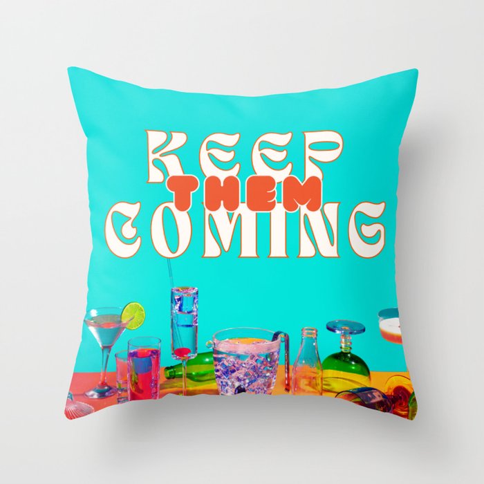 Open bar Throw Pillow Gallery Image 6