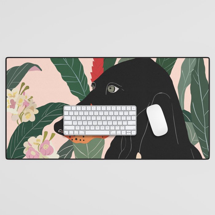 Hidden in the Greenery Desk Mat Gallery Image 1