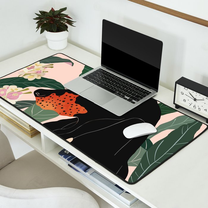 Hidden in the Greenery Desk Mat Gallery Image 2