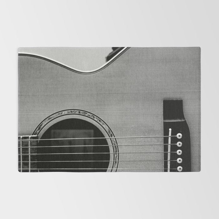 acoustic electric guitar music aesthetic close up elegant fine art photography  Rug Gallery Image 2