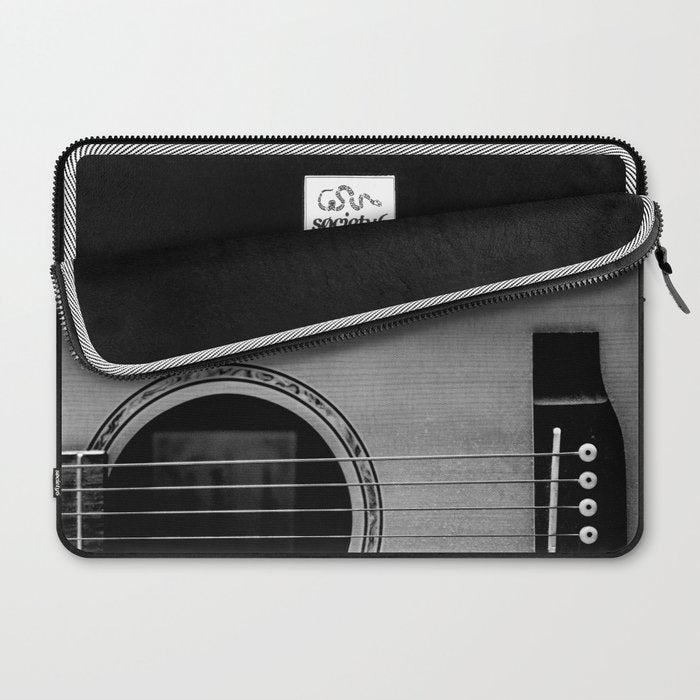 acoustic electric guitar music aesthetic close up elegant fine art photography  Laptop Sleeve Gallery Image 2
