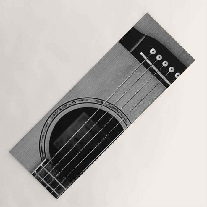 acoustic electric guitar music aesthetic close up elegant fine art photography  Yoga Mat Gallery Image 1