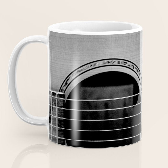 acoustic electric guitar music aesthetic close up elegant fine art photography  Coffee Mug Gallery Image 3