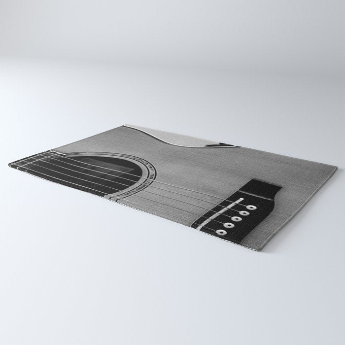 acoustic electric guitar music aesthetic close up elegant fine art photography  Rug Gallery Image 3
