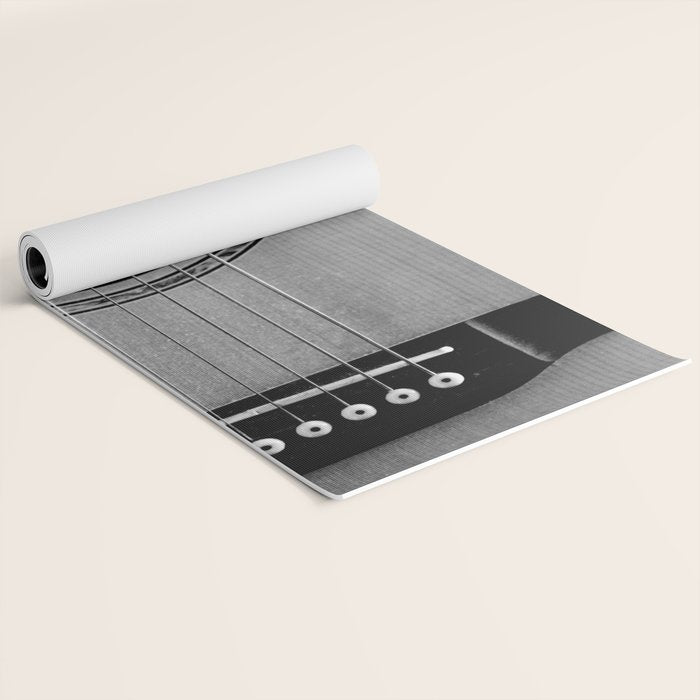 acoustic electric guitar music aesthetic close up elegant fine art photography  Yoga Mat Gallery Image 2