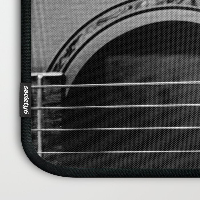 acoustic electric guitar music aesthetic close up elegant fine art photography  Laptop Sleeve Gallery Image 3