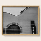 acoustic electric guitar music aesthetic close up elegant fine art photography  Serving Tray Gallery Image 1
