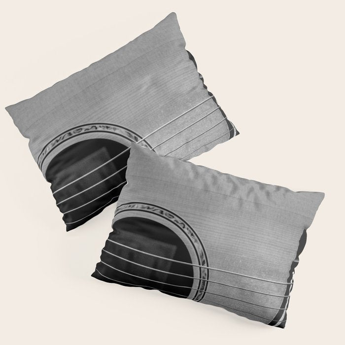 acoustic electric guitar music aesthetic close up elegant fine art photography  Pillow Sham Gallery Image 3