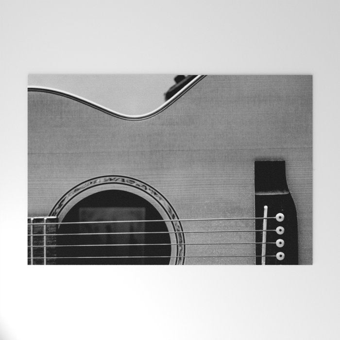acoustic electric guitar music aesthetic close up elegant fine art photography  Welcome Mat