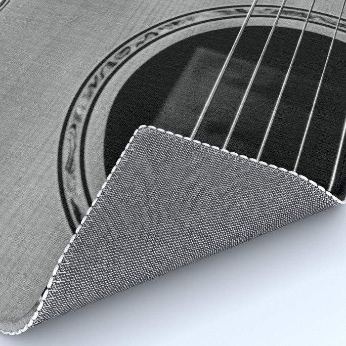 acoustic electric guitar music aesthetic close up elegant fine art photography  Rug Gallery Image 4