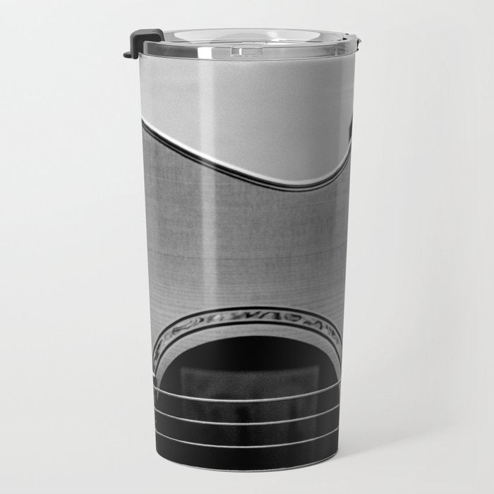 acoustic electric guitar music aesthetic close up elegant fine art photography  Travel Mug Gallery Image 3