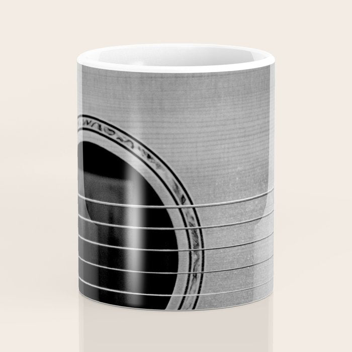 acoustic electric guitar music aesthetic close up elegant fine art photography  Coffee Mug Gallery Image 4