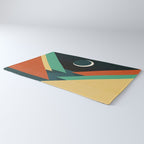 Quiet stream under crescent moon Rug Gallery Image 3