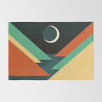 Quiet stream under crescent moon Rug Gallery Image 2