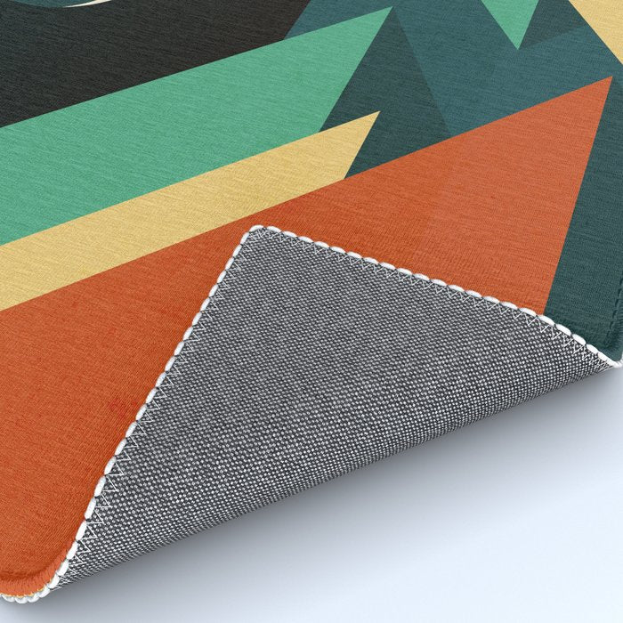 Quiet stream under crescent moon Rug Gallery Image 4