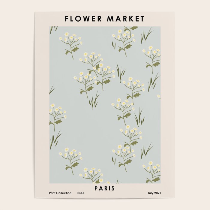 Flower market. Paris Poster Gallery Image 1