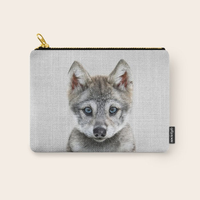 Baby Wolf - Colorful Carry All Pouch Gallery Image 1