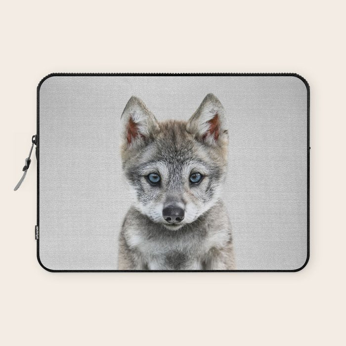 Baby Wolf - Colorful Laptop Sleeve Gallery Image 1