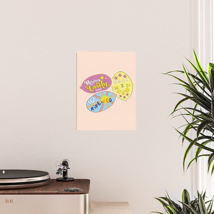 fruit stickers  Poster Gallery Image 2