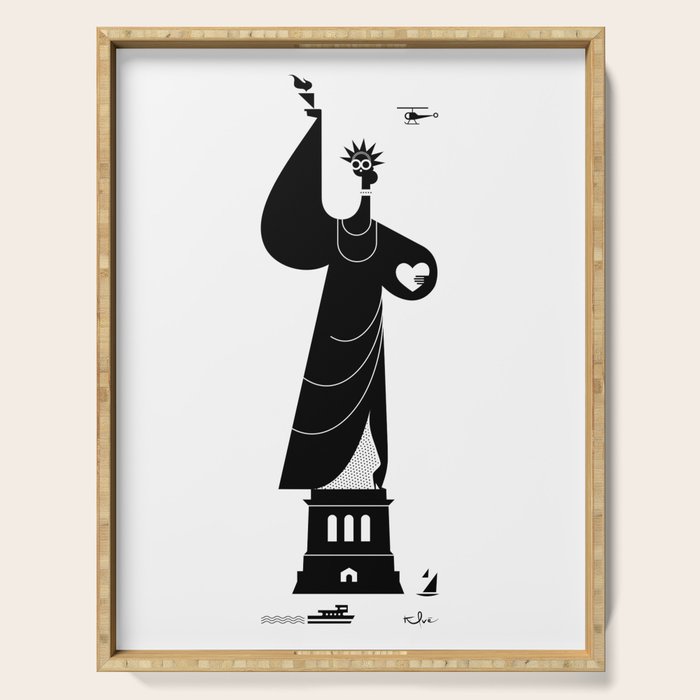 Lady Liberty Serving Tray Gallery Image 1