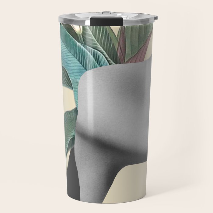 Floral Portrait /collage 3 Travel Mug Gallery Image 1