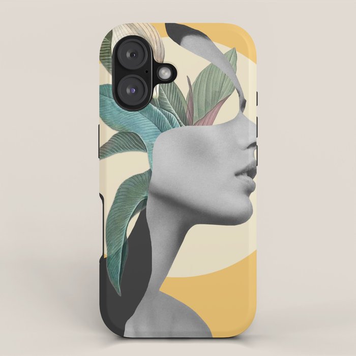 Floral Portrait /collage 3 iPhone Case Gallery Image 1