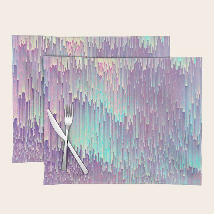 Iridescent Glitches Placemat Gallery Image 1