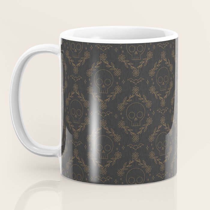 Skull Ogee Coffee Mug Gallery Image 3