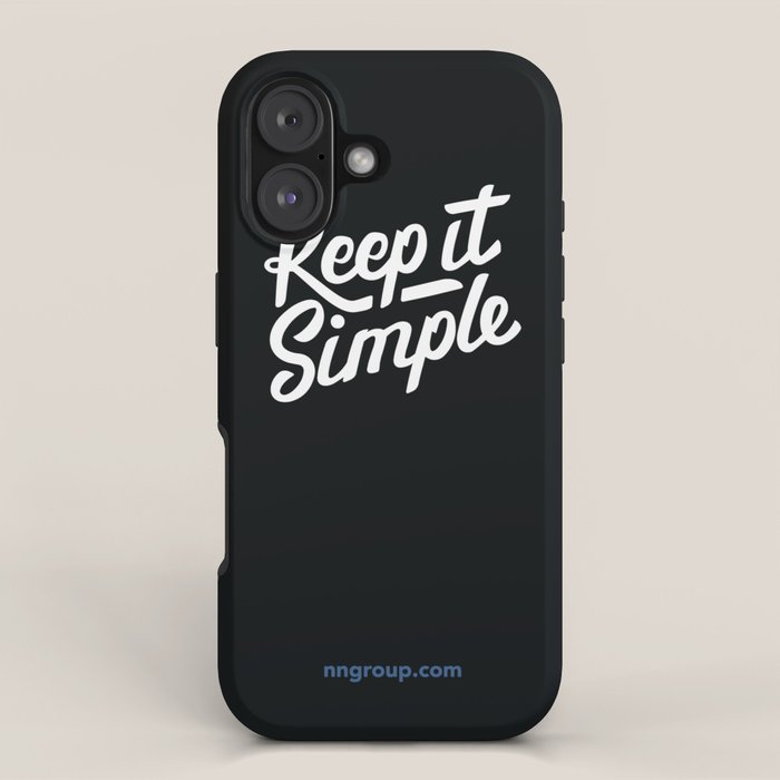 Keep It Simple iPhone Case Gallery Image 1