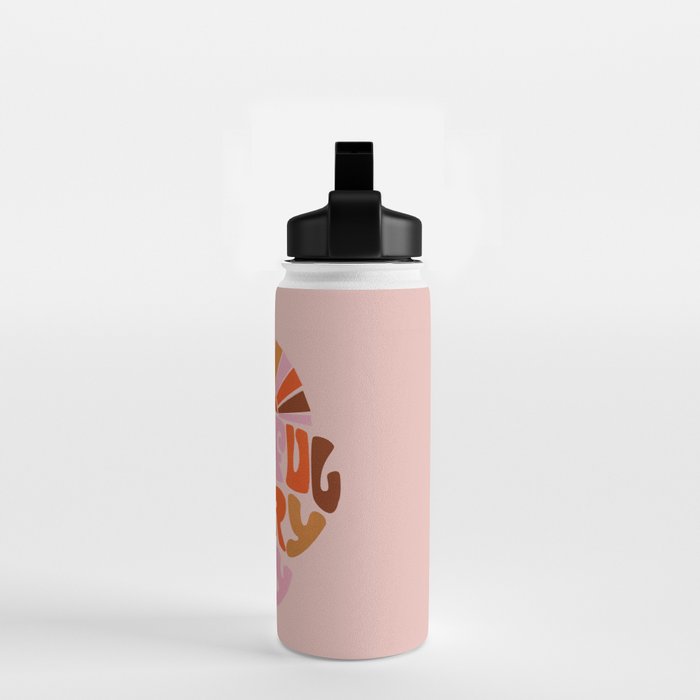 Grateful Everyday - 70s Hippie Style  Water Bottle Gallery Image 2