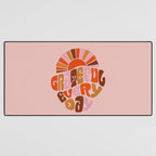 Grateful Everyday - 70s Hippie Style  Desk Mat Gallery Image 3